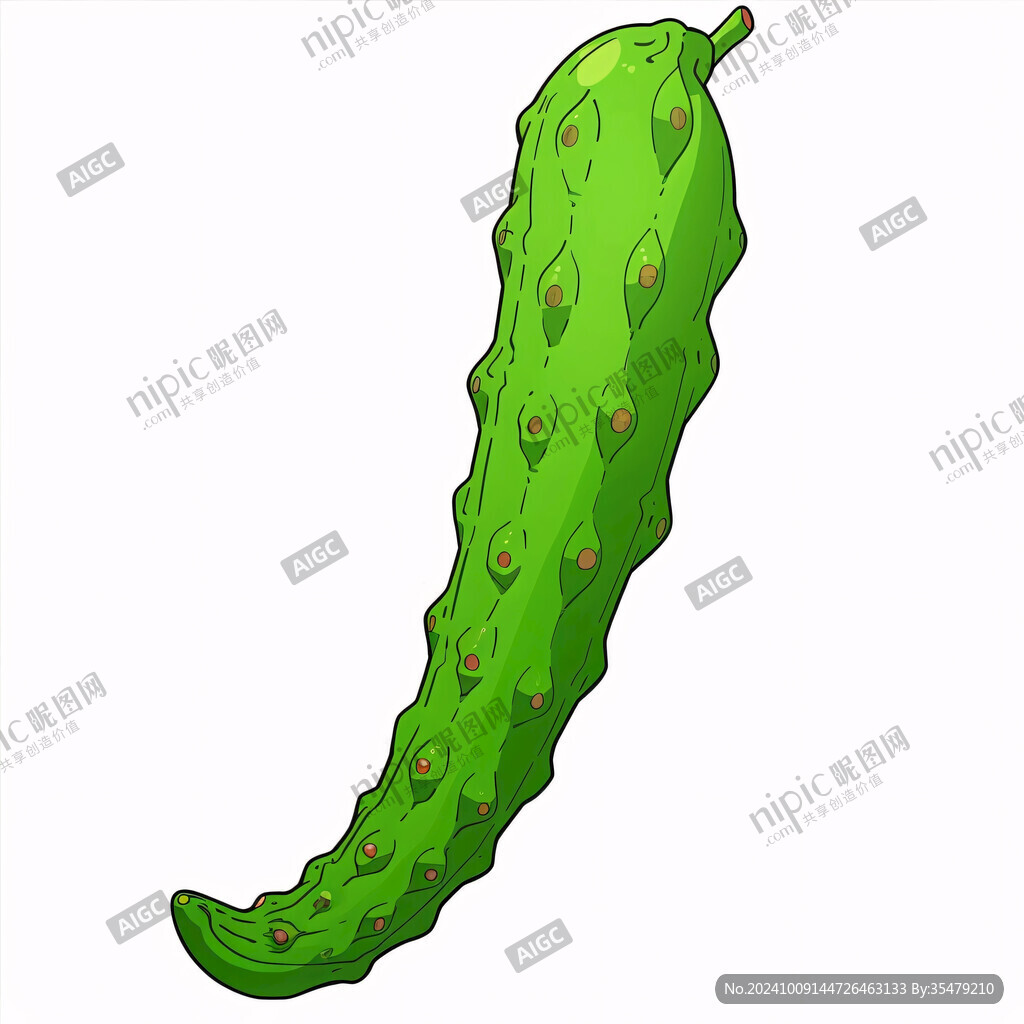 奇形怪状的黄瓜