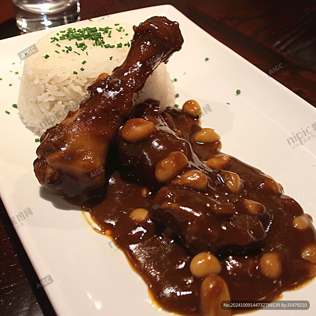香浓酱汁 美味鸡腿饭