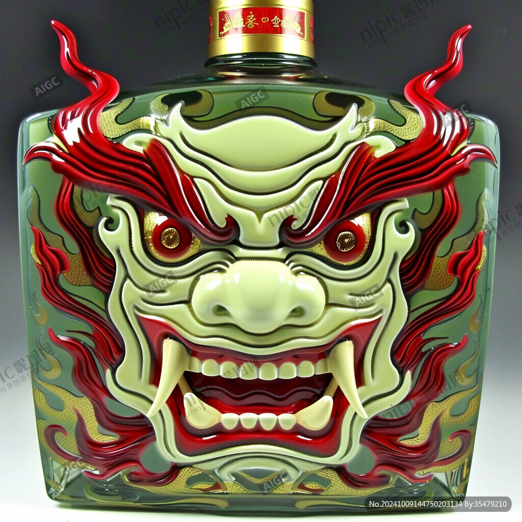龙纹酒瓶 霸气外露