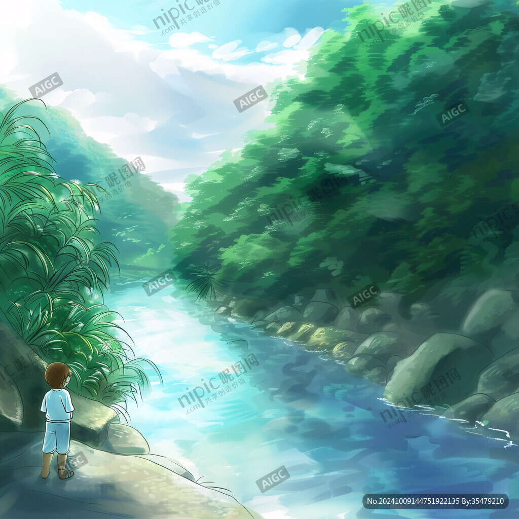 清澈溪流 静观风景