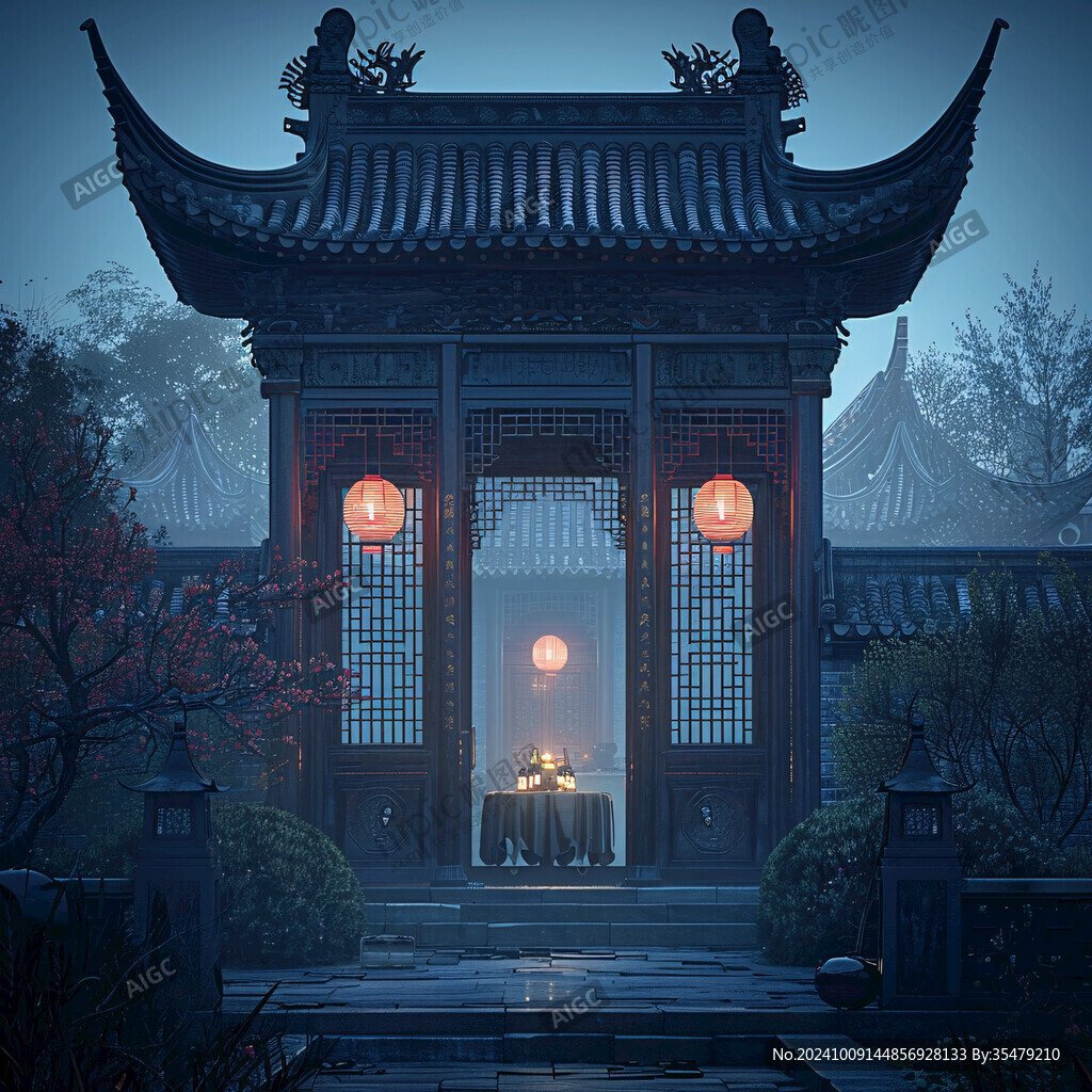 古宅深幽 夜色迷人