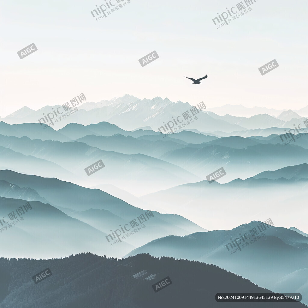 云海之上 雄鹰展翅