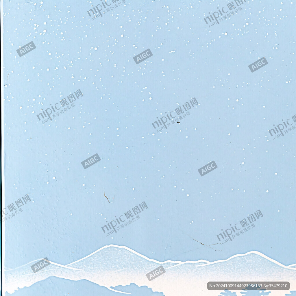 静谧夜空下的山峦