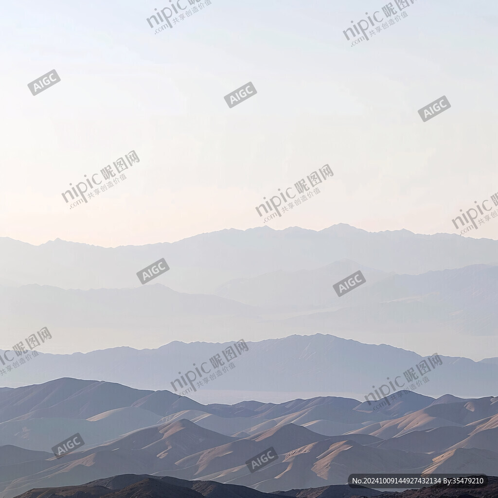 山峦叠嶂 云海缥缈