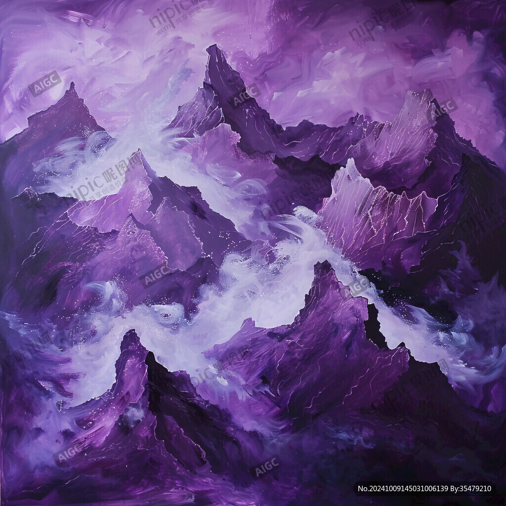 紫霞山峰 梦幻奇景