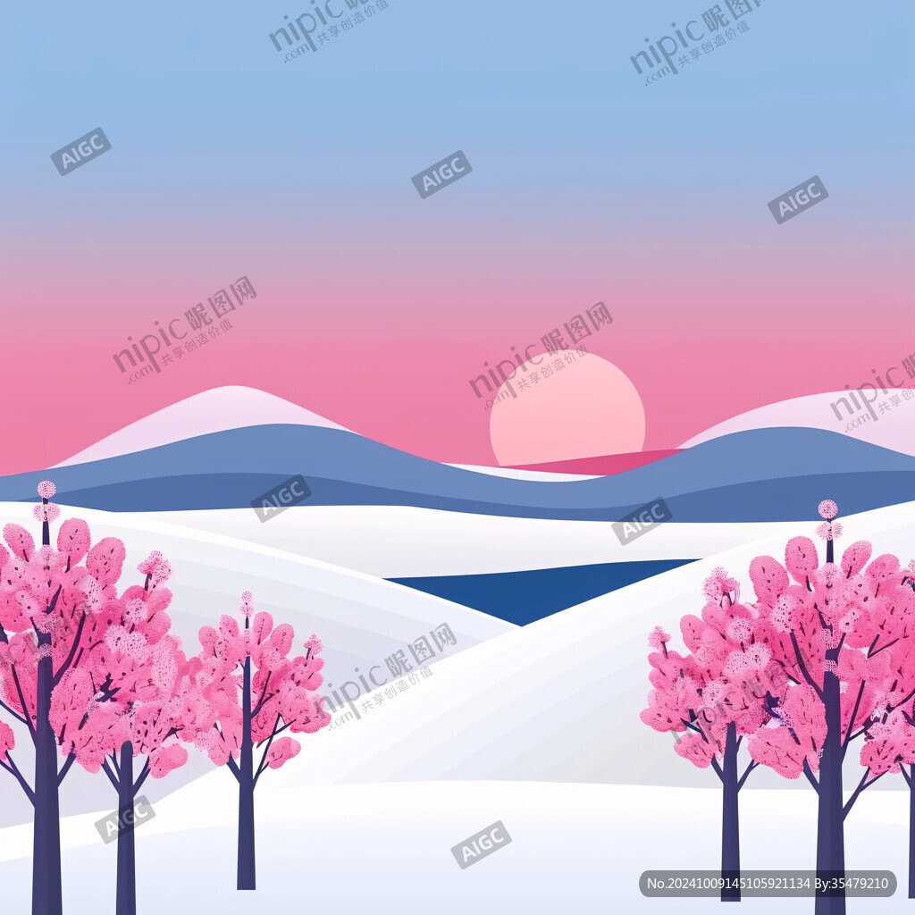 冬日暖阳下的粉红花海