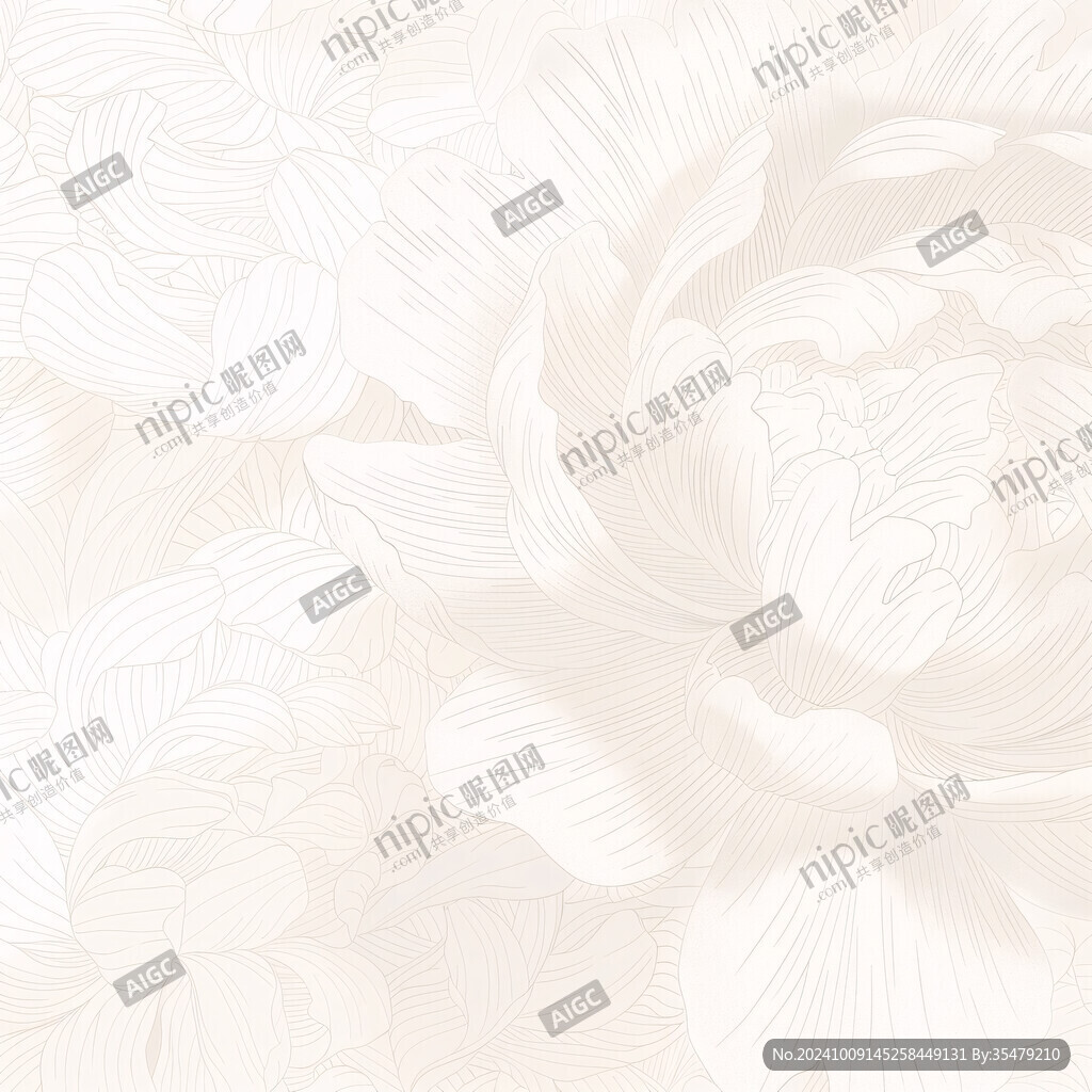 素雅白牡丹 静谧之美