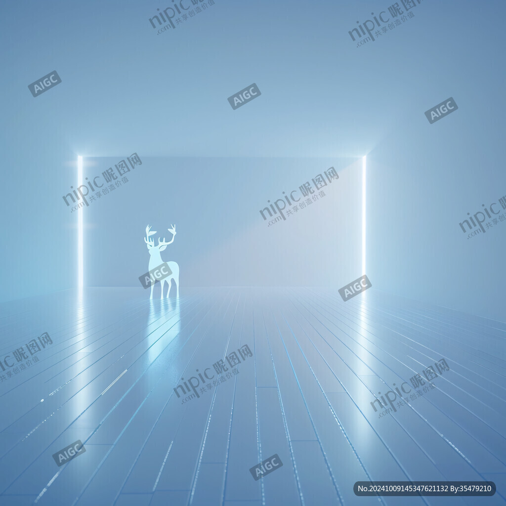 霓虹鹿 静谧光影