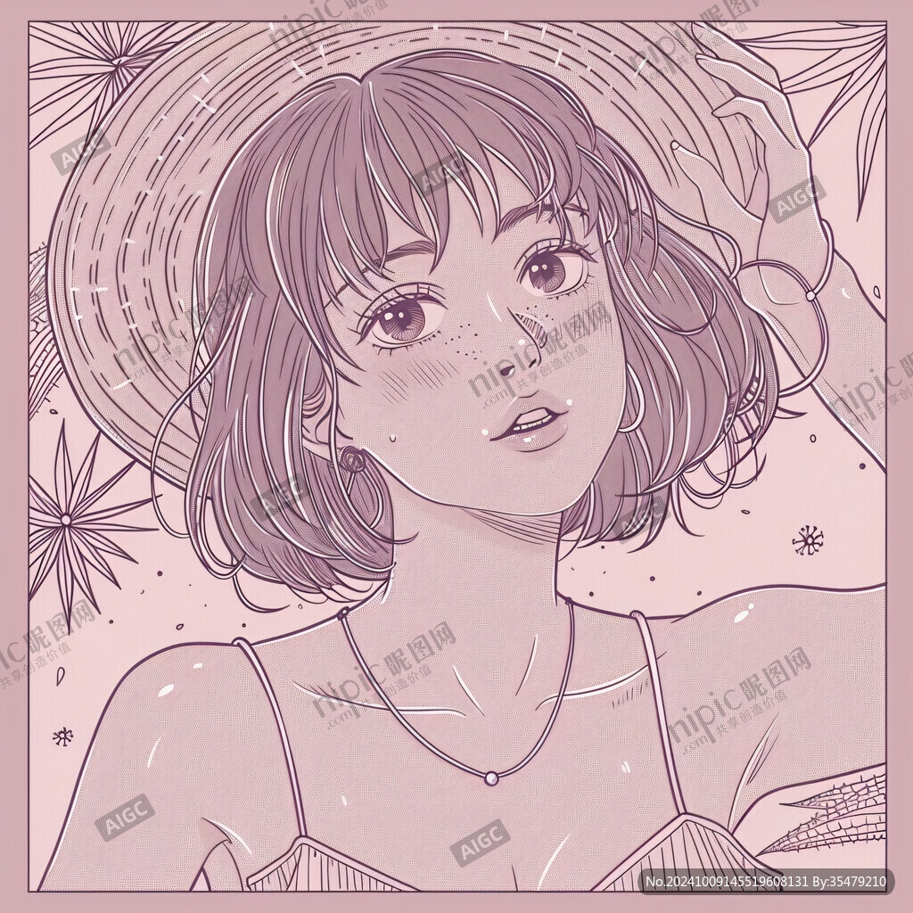温柔的夏日女孩