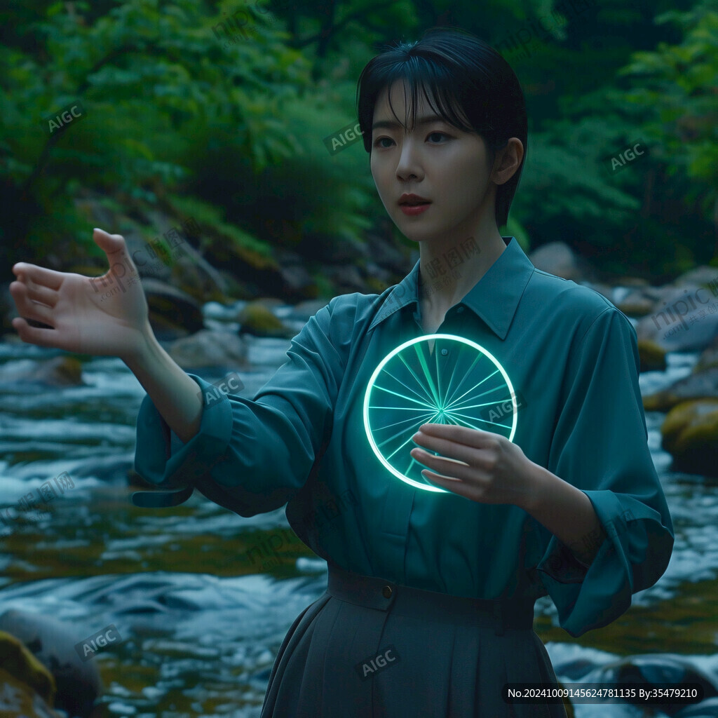 绿光环绕 静谧山间