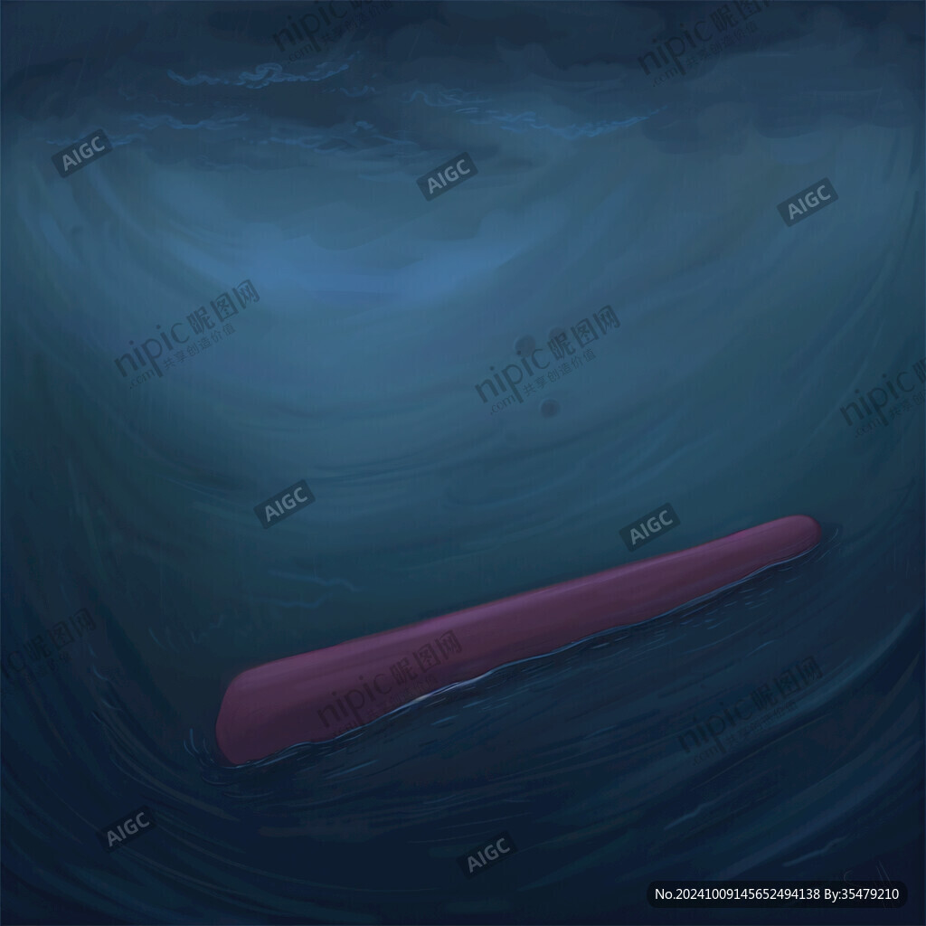 深海里的红色刀片