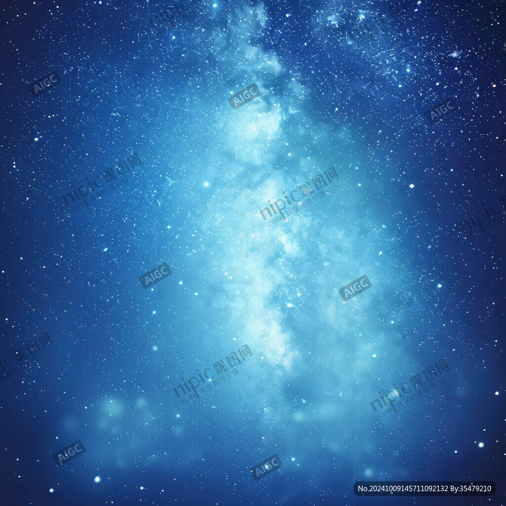 夜空银河 繁星闪烁