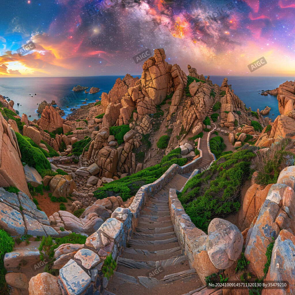 通往星空的石阶