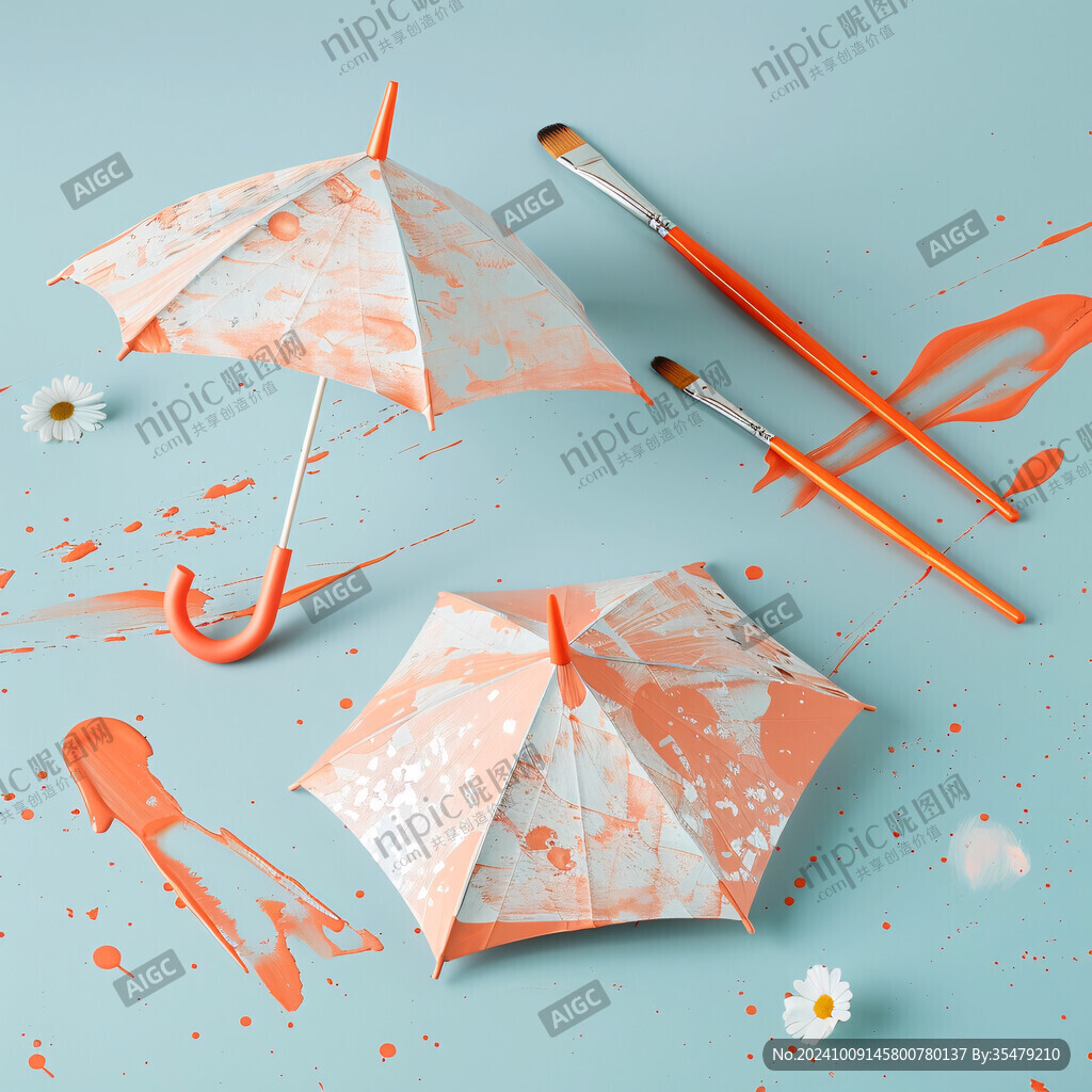创意伞面彩绘
