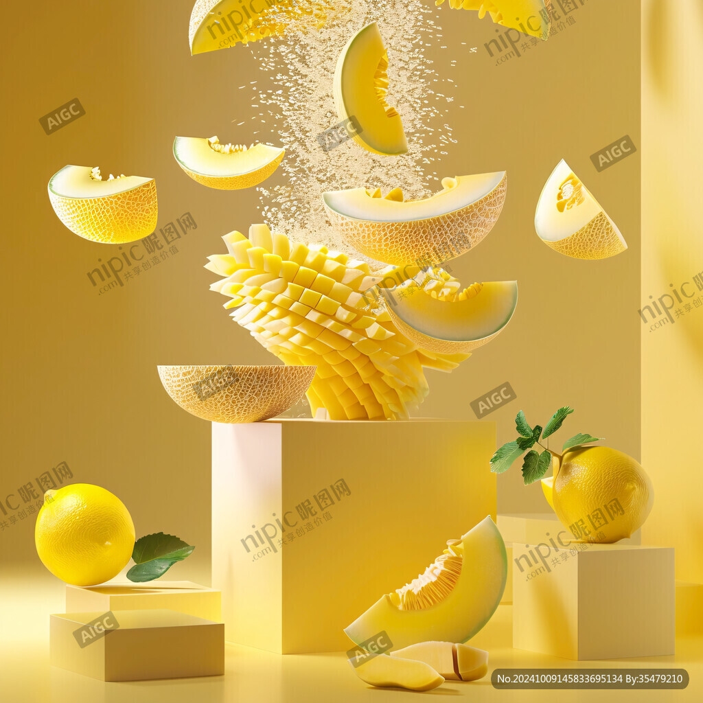 黄金瓜果的夏日盛宴