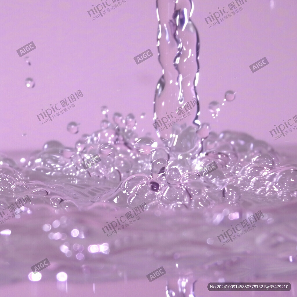 水滴轻触 泛起涟漪