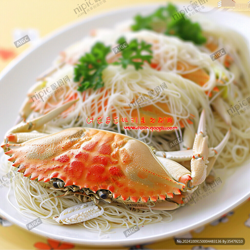 鲜美蟹肉米粉