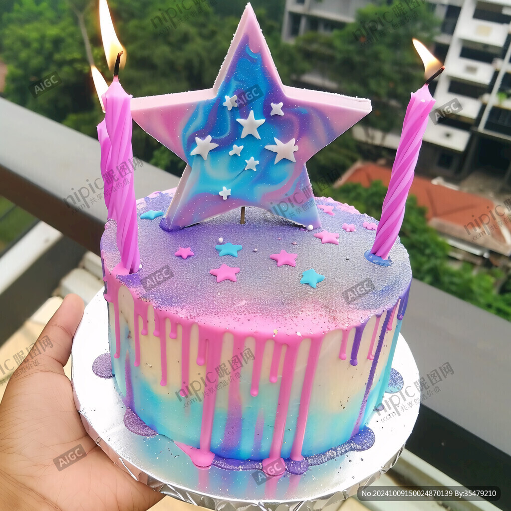 星星蛋糕 梦幻甜蜜