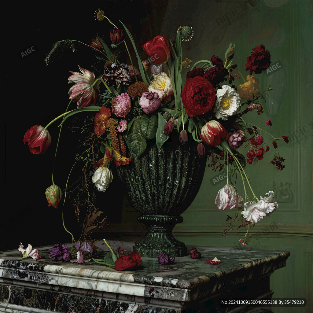 黯然失色的美丽花束