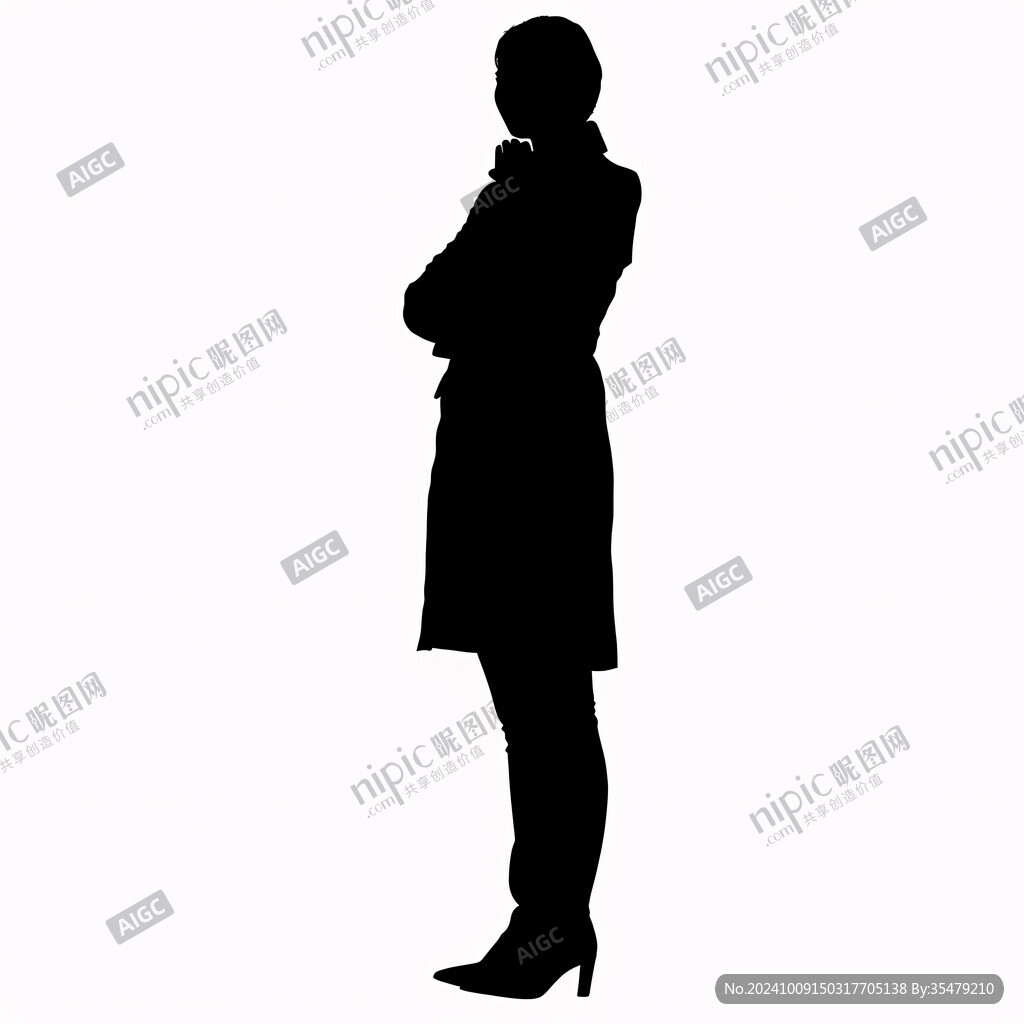 独立女性剪影
