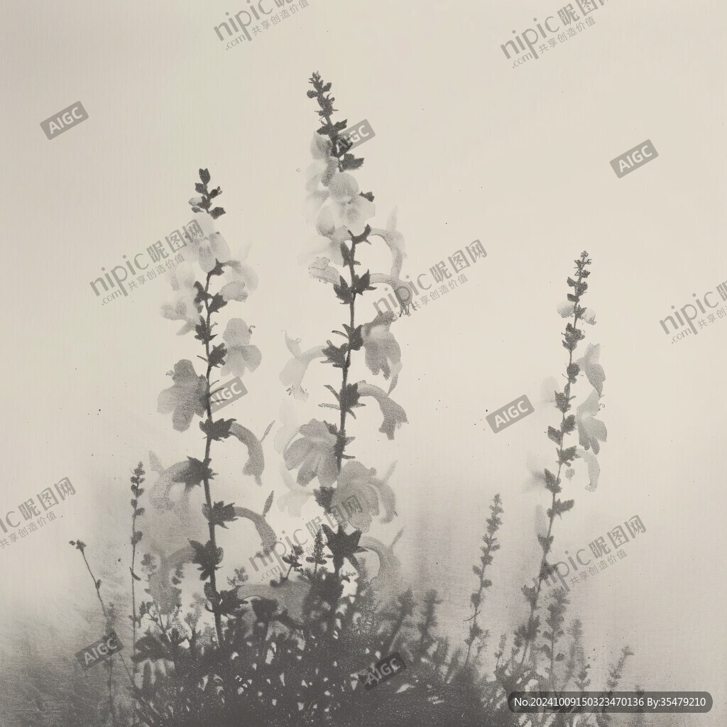 淡雅花影 宁静致远