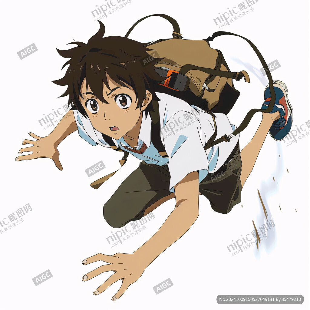 少年奔跑的瞬间