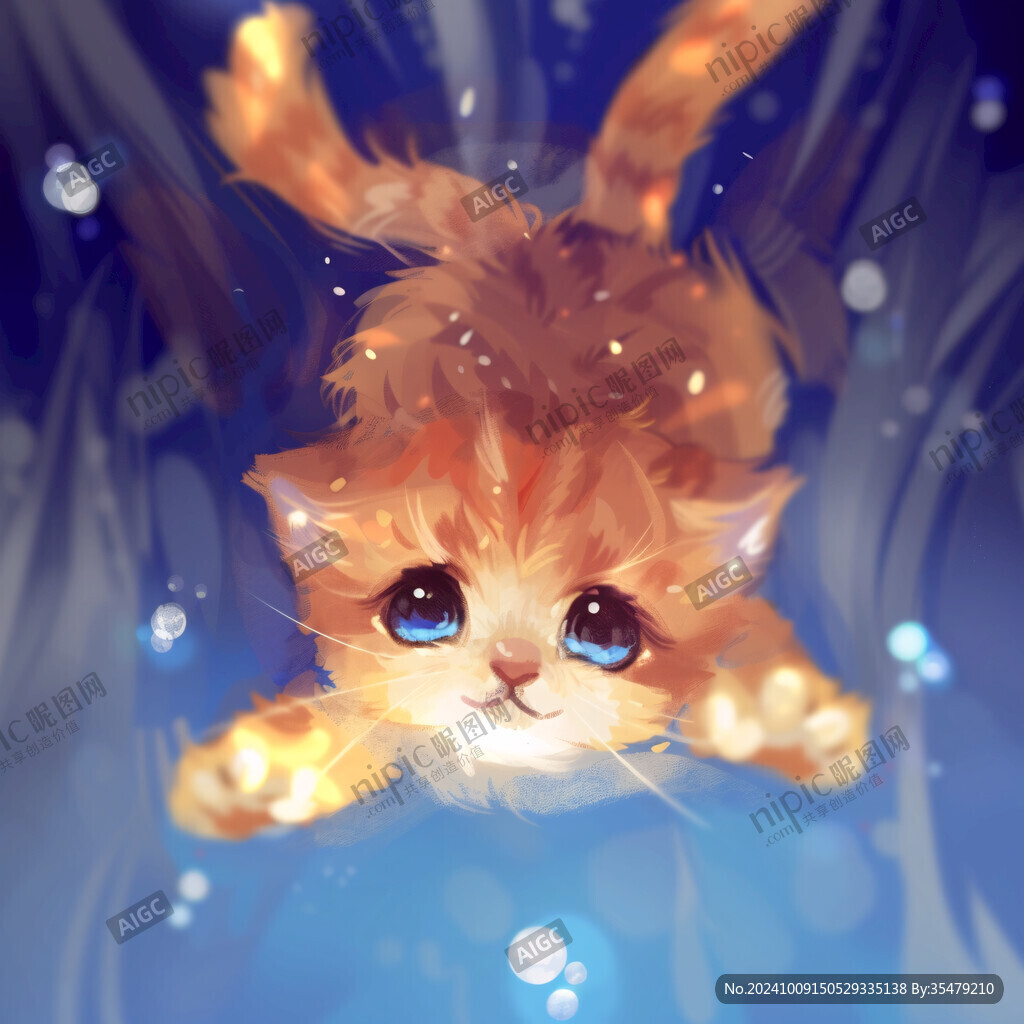 萌猫坠落 眼神无辜
