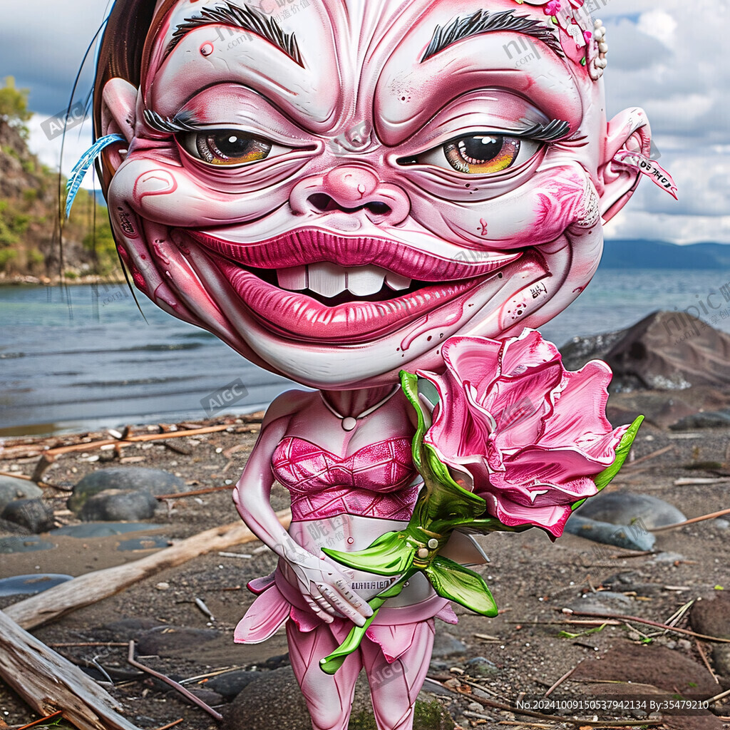 奇特少女与玫瑰花