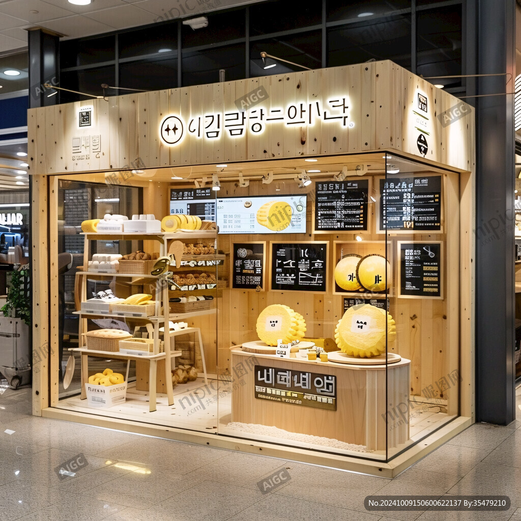 韩国机场特色糕点店