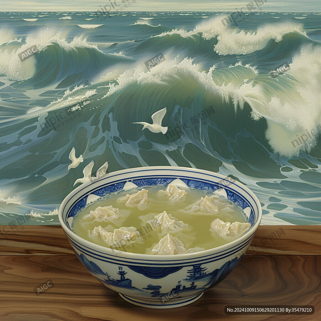 龙抄手插画