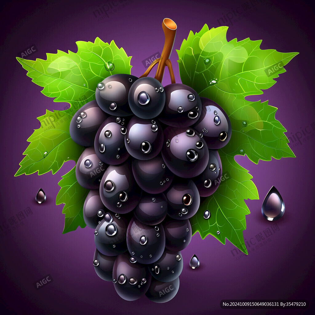 黑加仑葡萄干插画