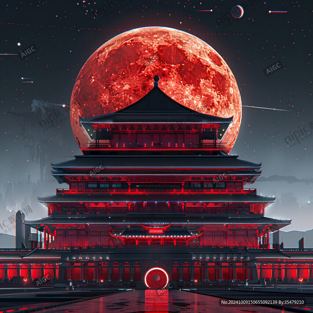 国潮风宫殿