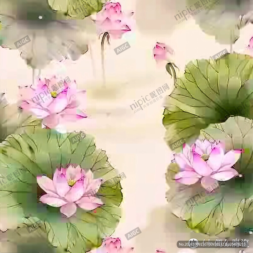 3d荷花背景