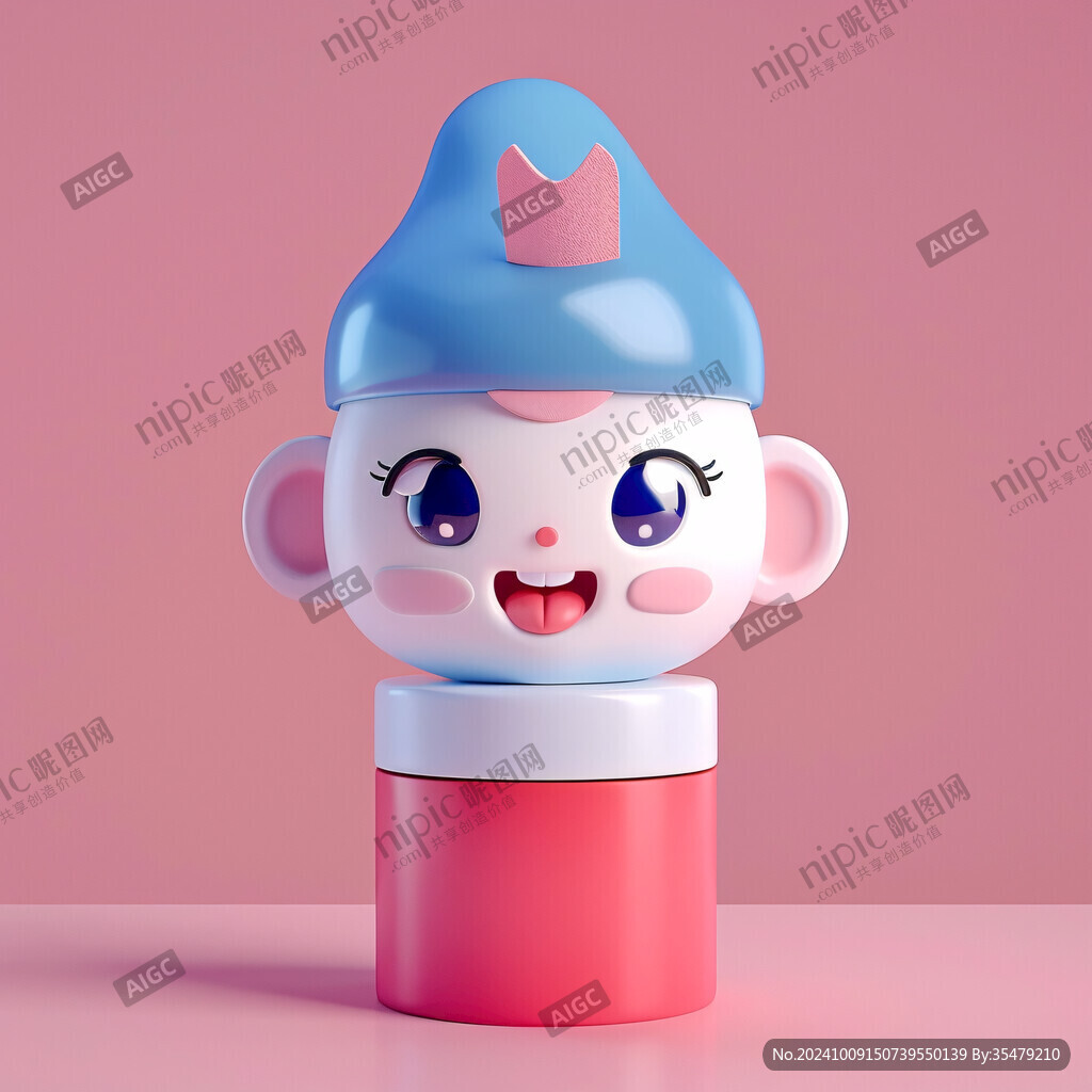 科技感娃娃吉祥物