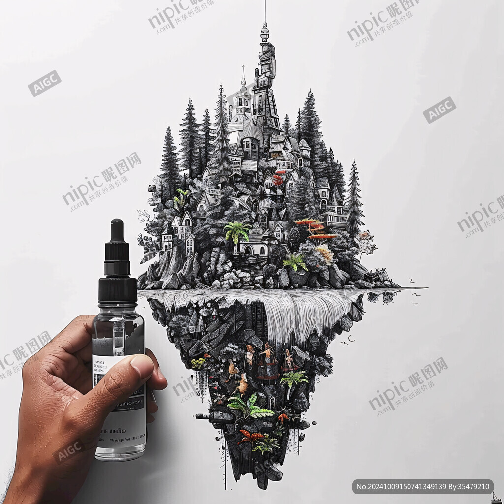 创意针管画