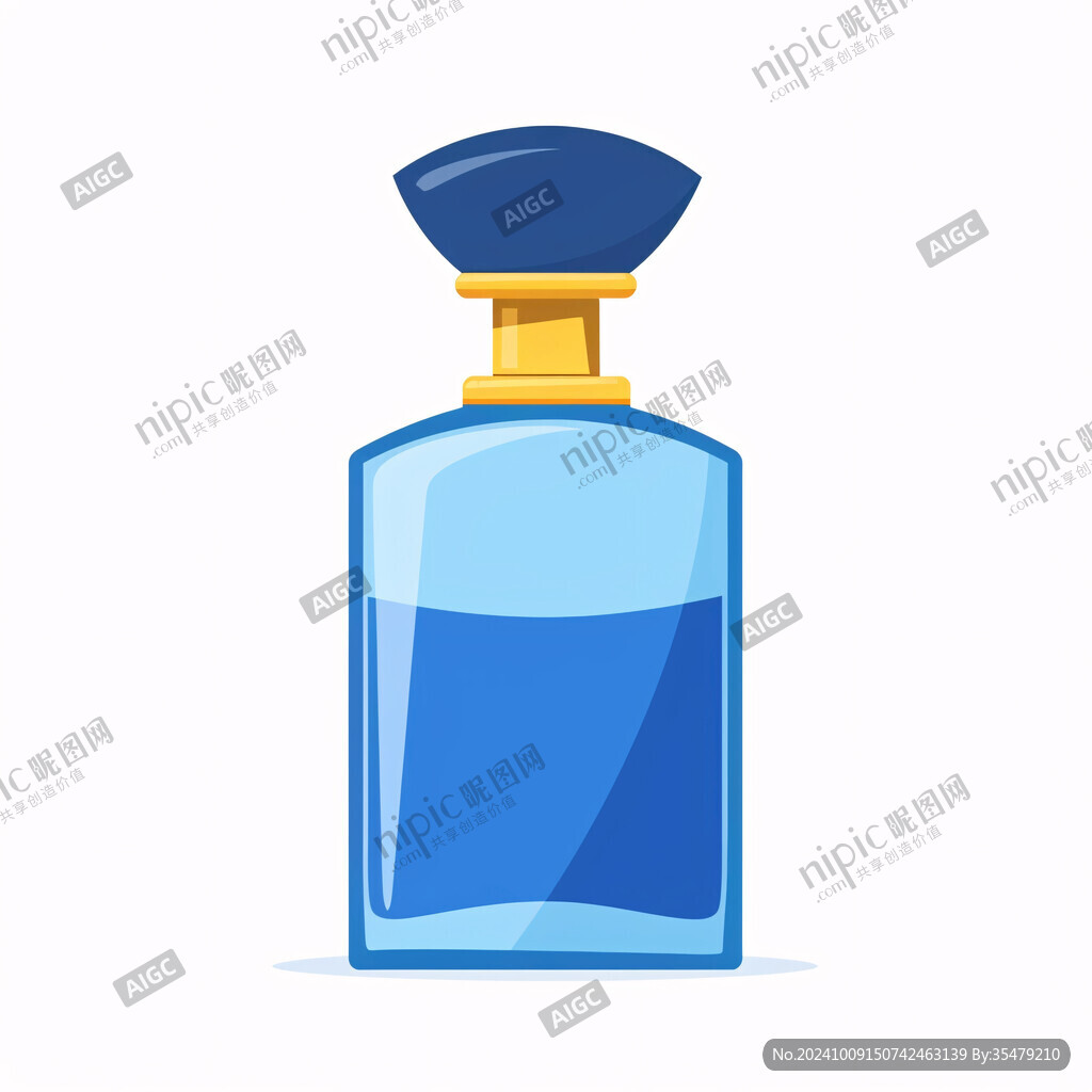 蓝色酒瓶设计