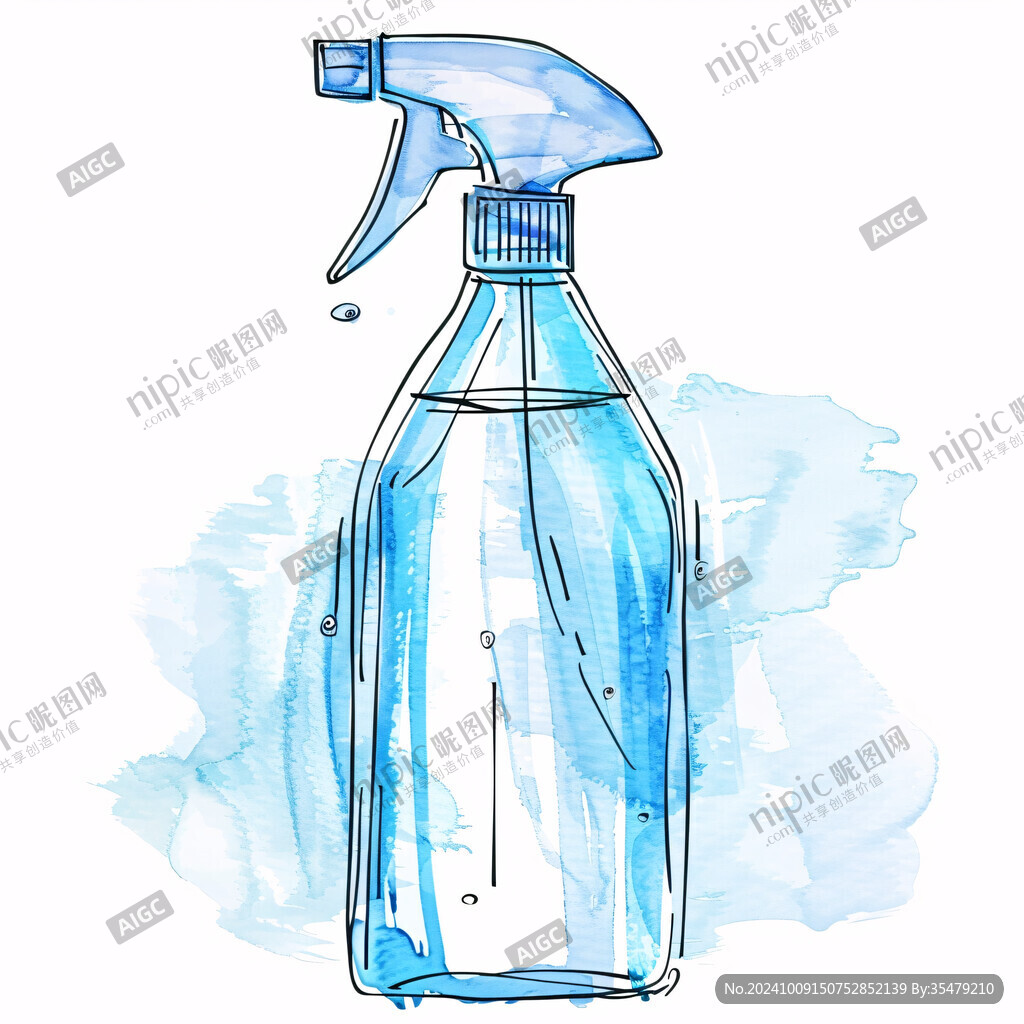 矿泉水插画