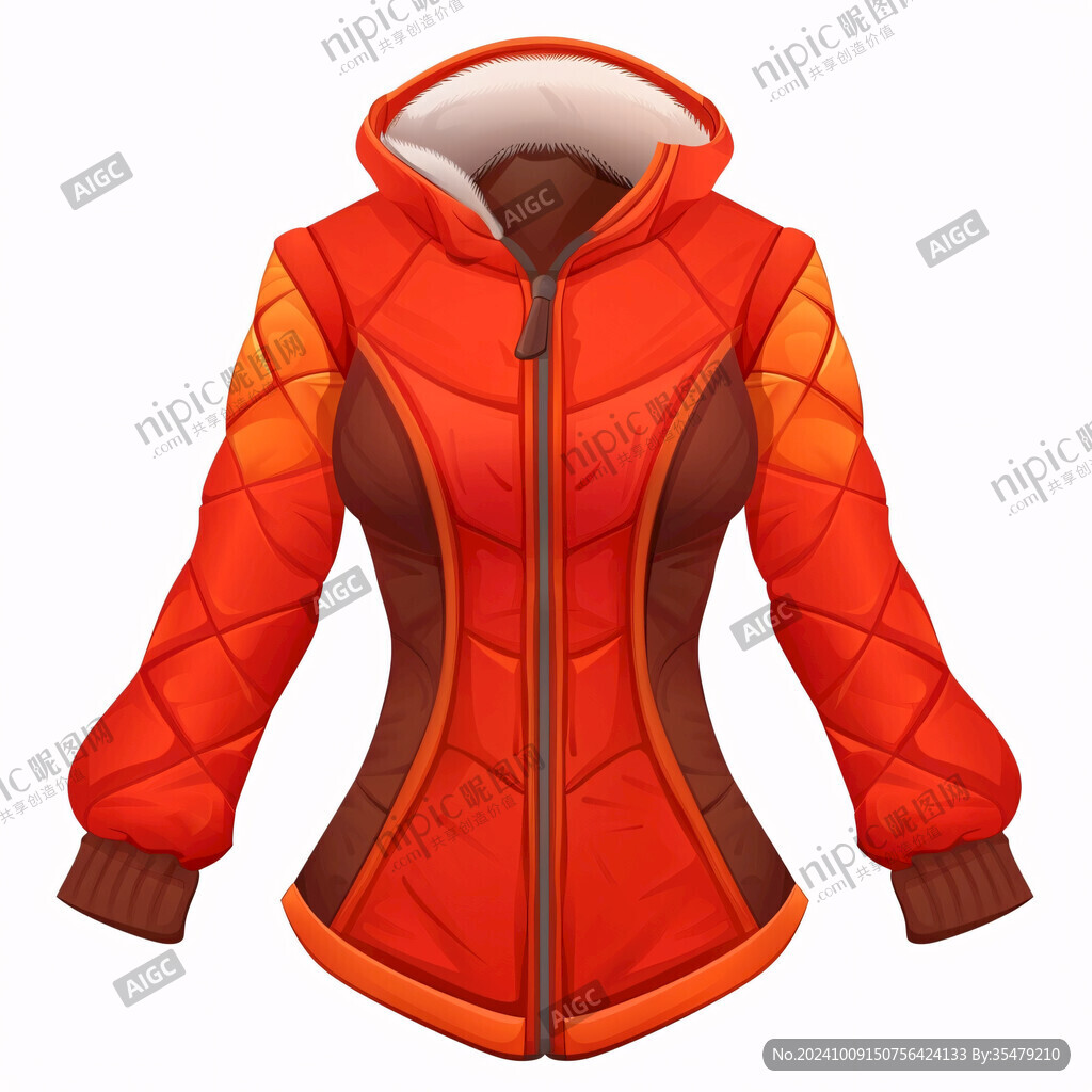 羽绒服插画