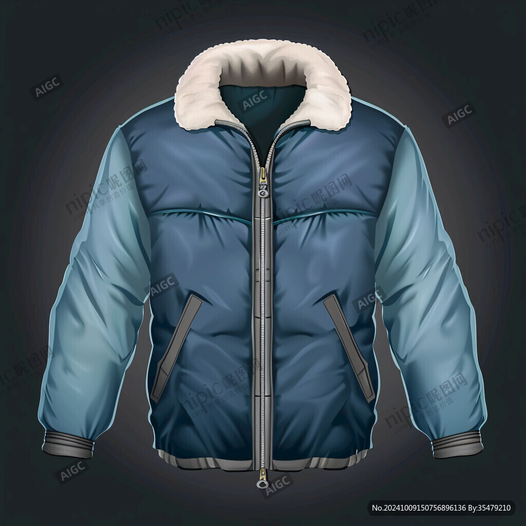 羽绒服插画