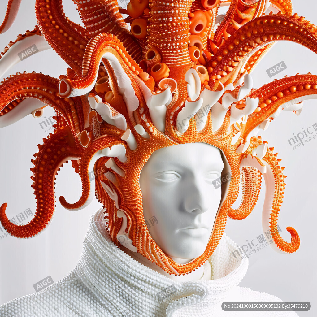 章鱼立体画