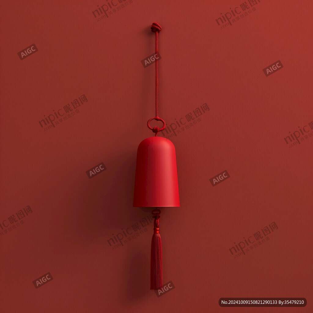 红色精神吊灯