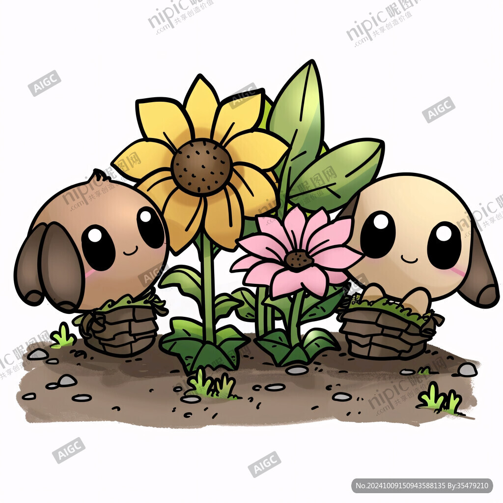 雏菊卡通形象设计