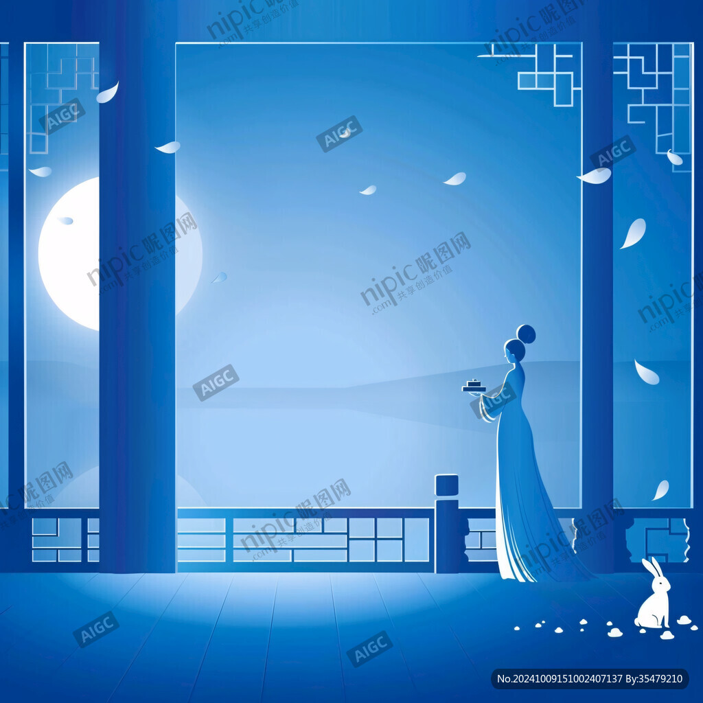 古建中秋嫦娥图