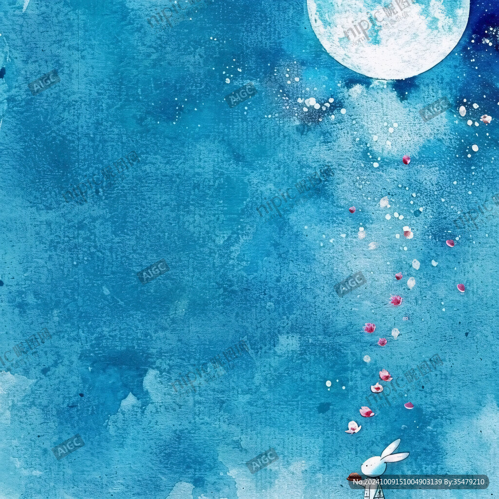 水彩广告背景星空背景