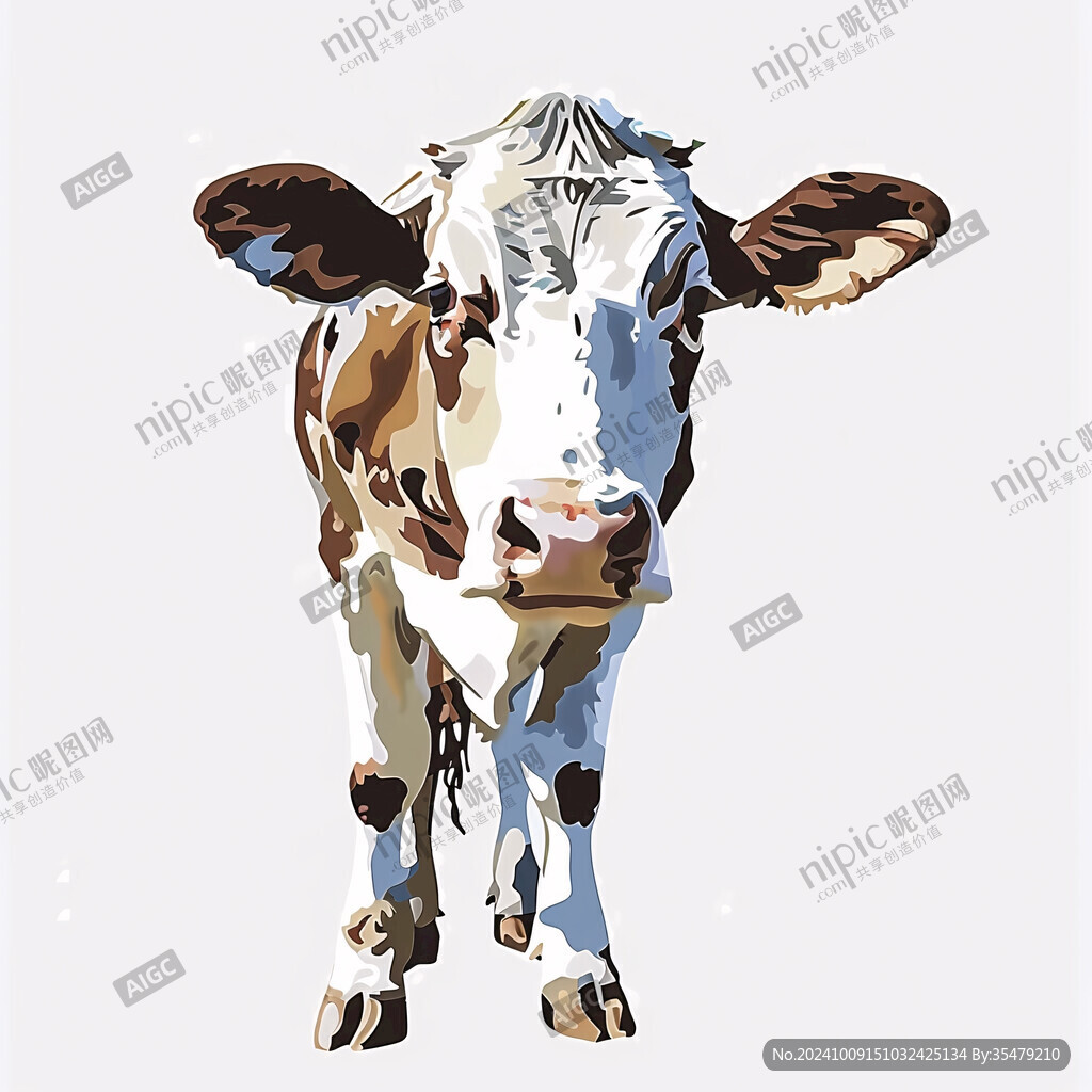 潮流时尚牛卡通人物