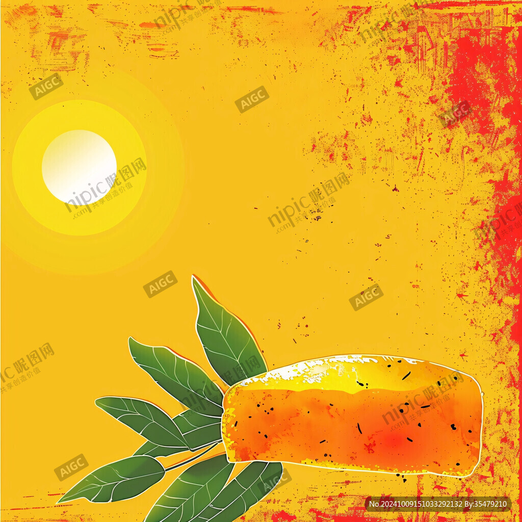 红薯插画背景