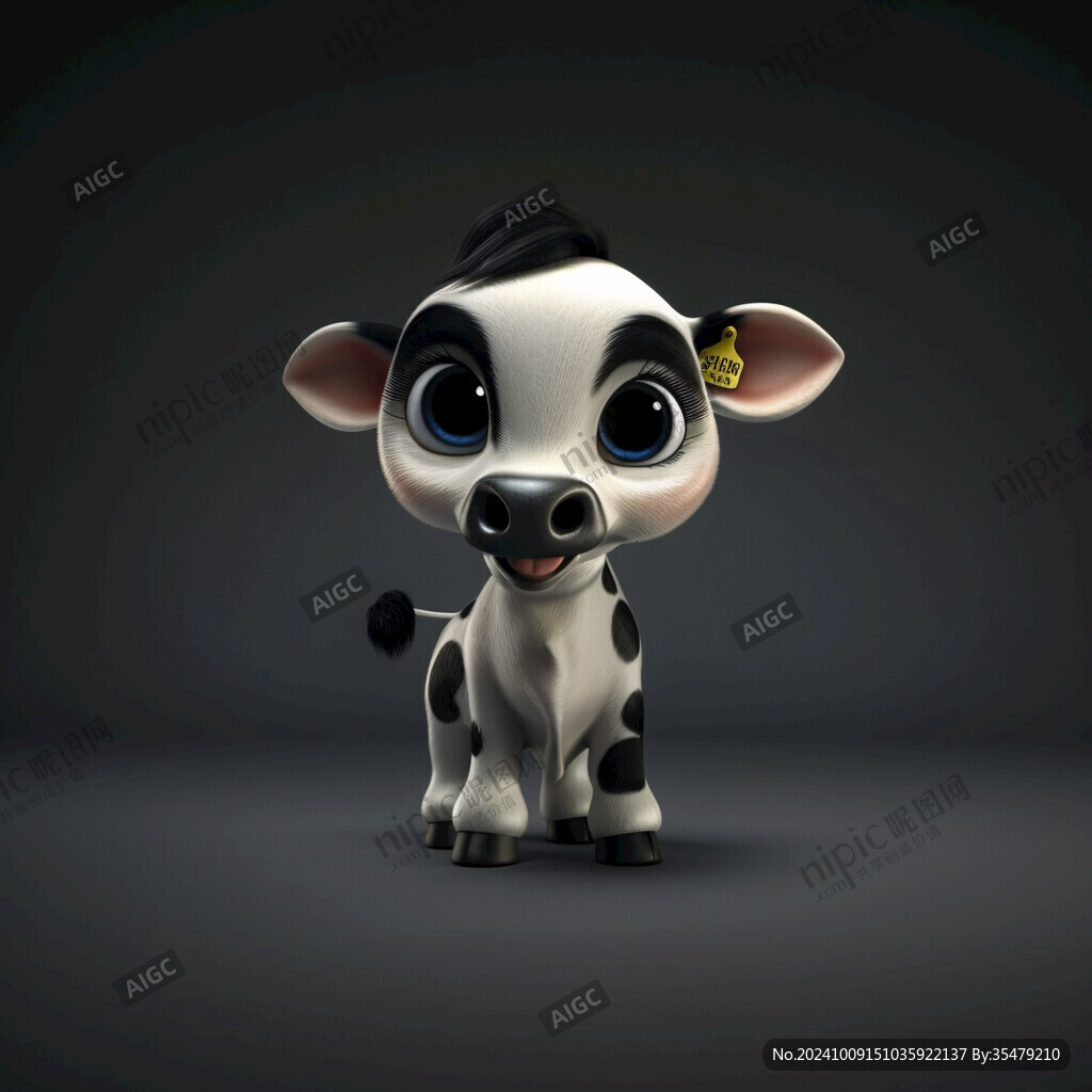 3d卡通牛