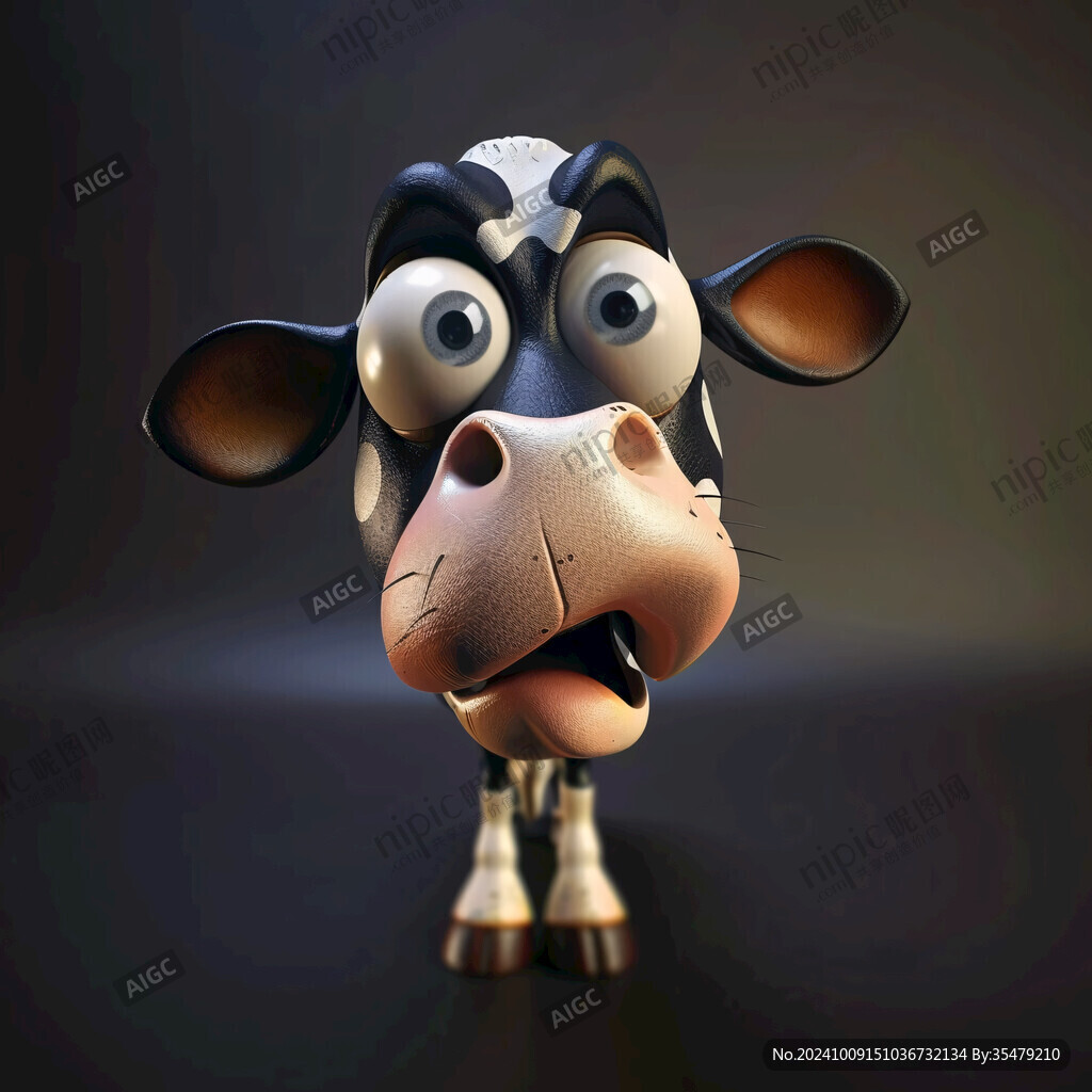 3d卡通牛