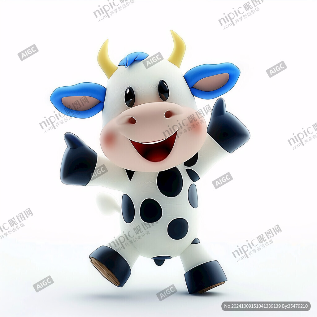 3d卡通牛