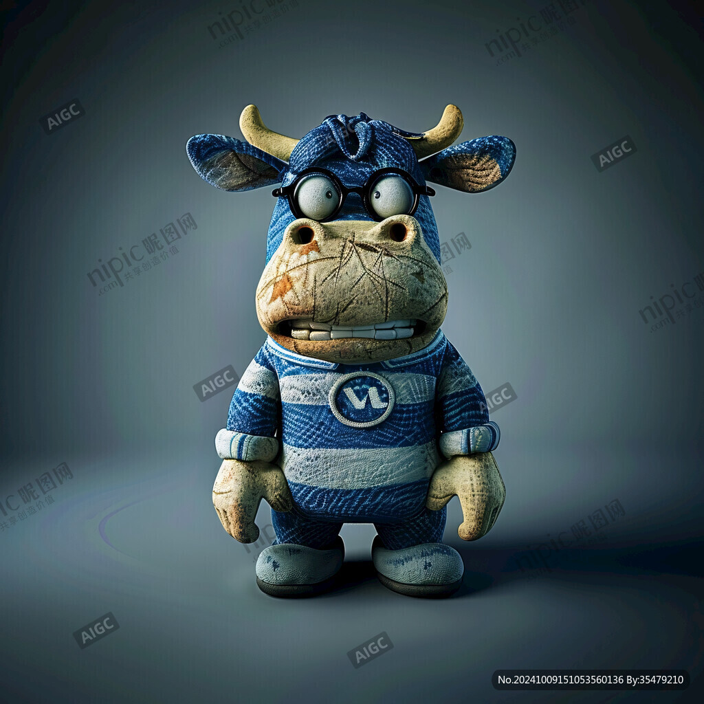 3d卡通牛